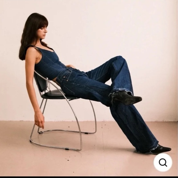 VOUT ATELIER
WIDE LEG FIT DENIM JEANS - DEEP INDIGO
Size 30 - Picture 1 of 12